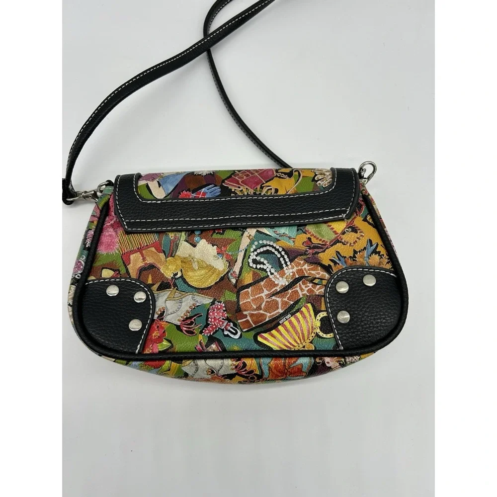 Vtg Y2K Sydney Love City Edition‎ Diva Graphic Print Crossbody Shoulder Bag EUC